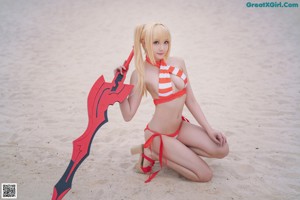 [瓜希酱] 尼禄水着 Nero Swimsuit